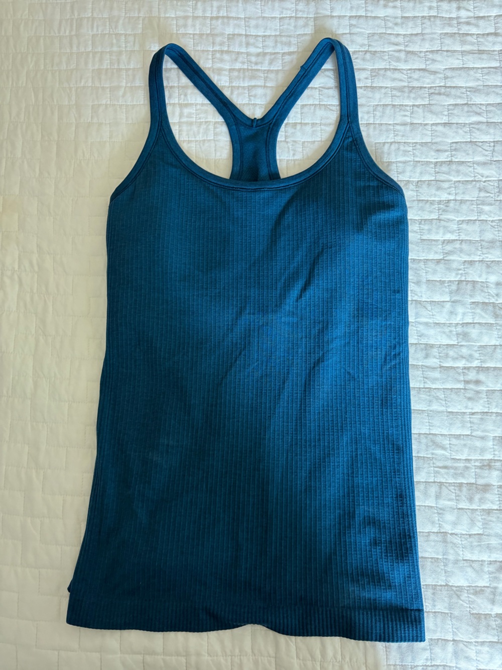 Ebb to Street Ribbed Teal Racerback Tank Top - Women's Teal Tank